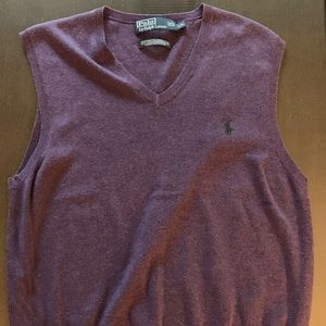 POLO Men’s L Purple Sweater vest